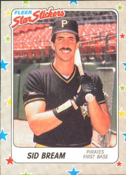 1988 Fleer Sticker Baseball Cards        113     Sid Bream